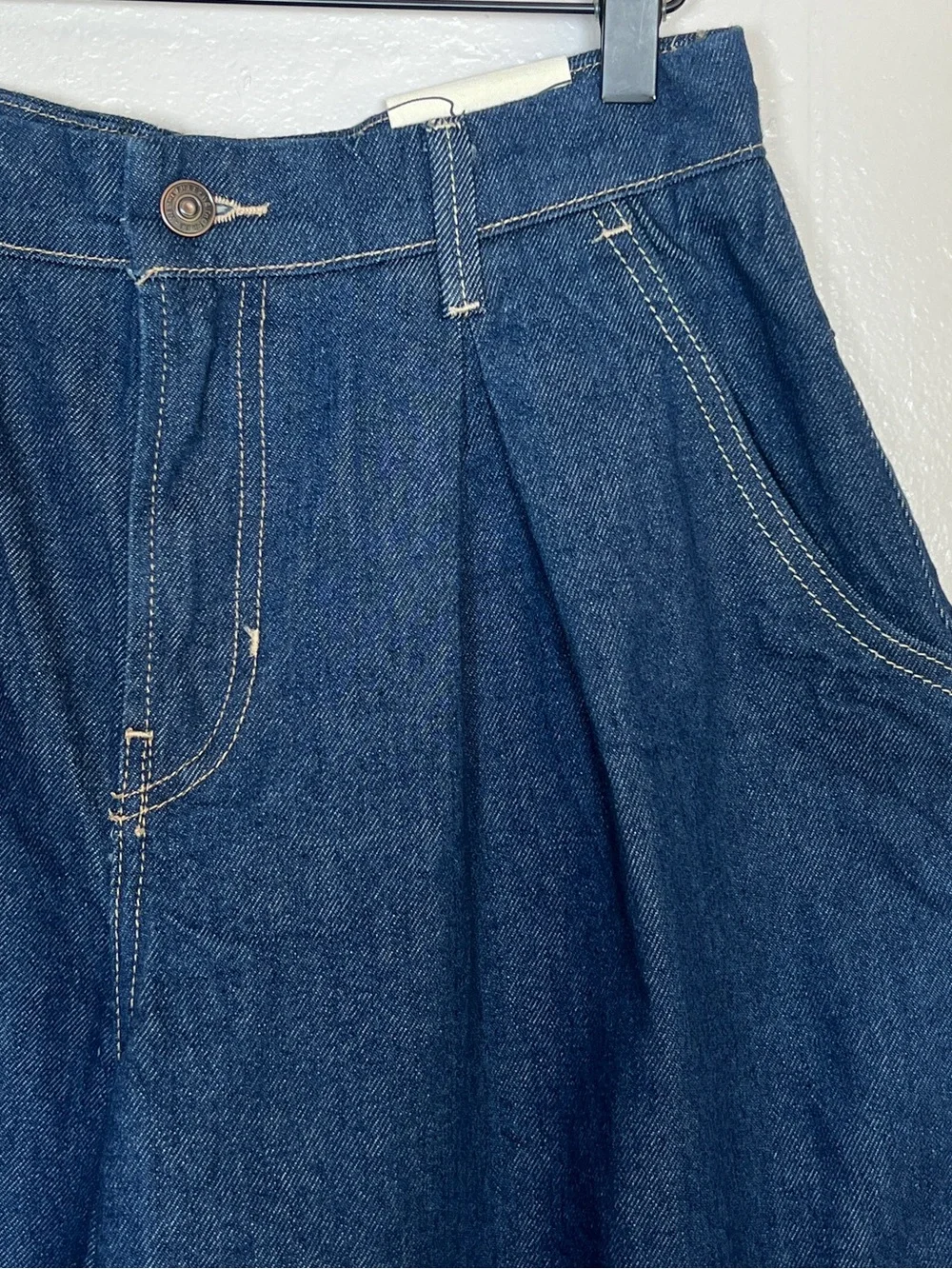 WE THE FREE PEOPLE Women’s Size 26 Curvy Dark Wash Antonia Crop Denim Culotte